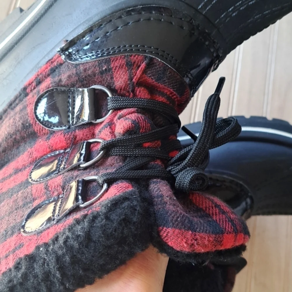 Ozark Trail Sintetico Thinsulate Buffalo Print Winter Insulated Rubber Snow Boot